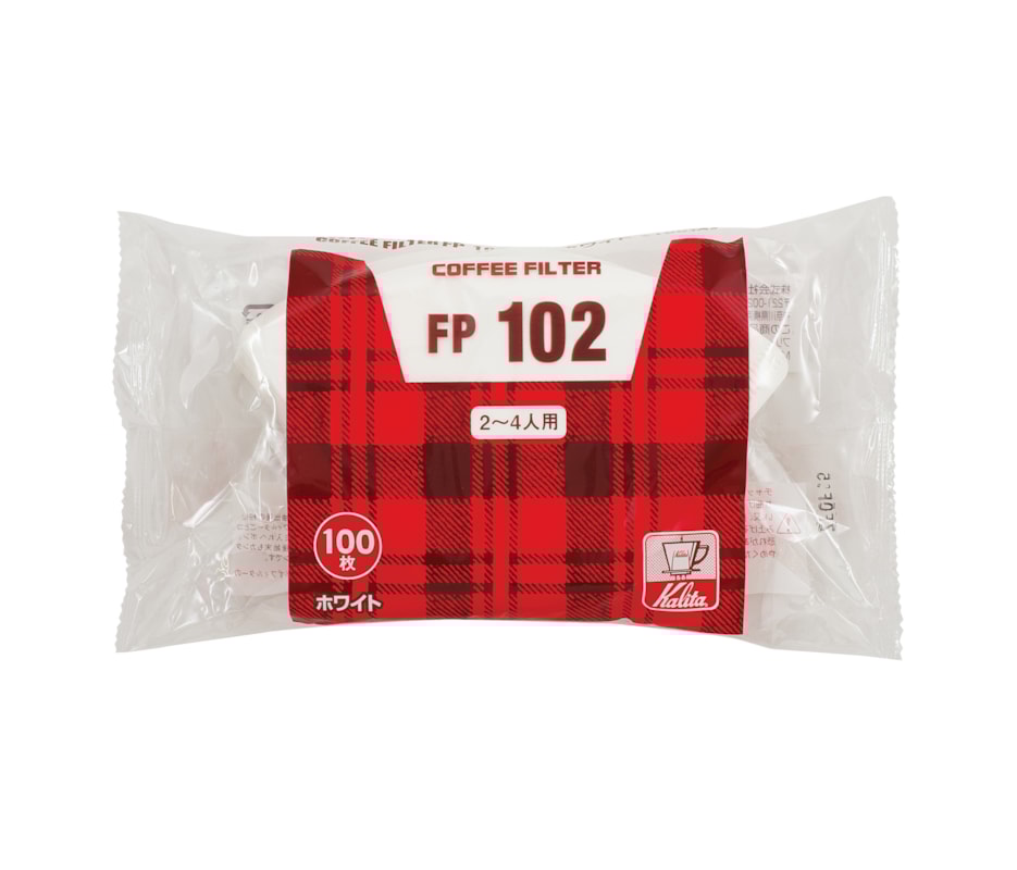 Filtro de Café FP-102 Kalita Branco Pacote C/ 100 Und 13127 Filtro de Café FP-102 Kalita Branco Pacote C/ 100 Und 13127