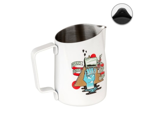 Leiteira WPM #06 Bico Redondo Branco Ed. HFPS 450ml