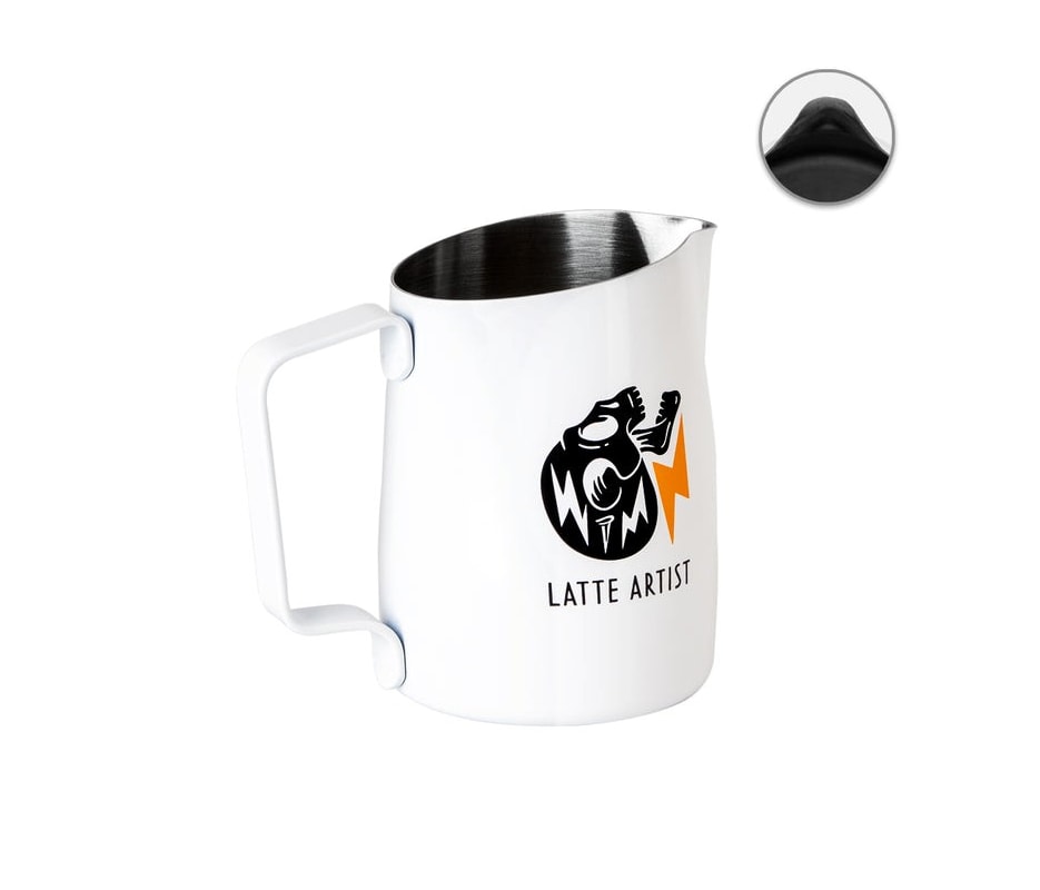 Leiteira WPM #06 Bico Redondo Branco Ed.Latte Art com Alma 450ml