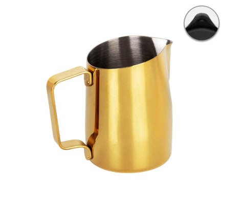 Leiteira WPM #06 Bico Redondo Dourado 450ml
