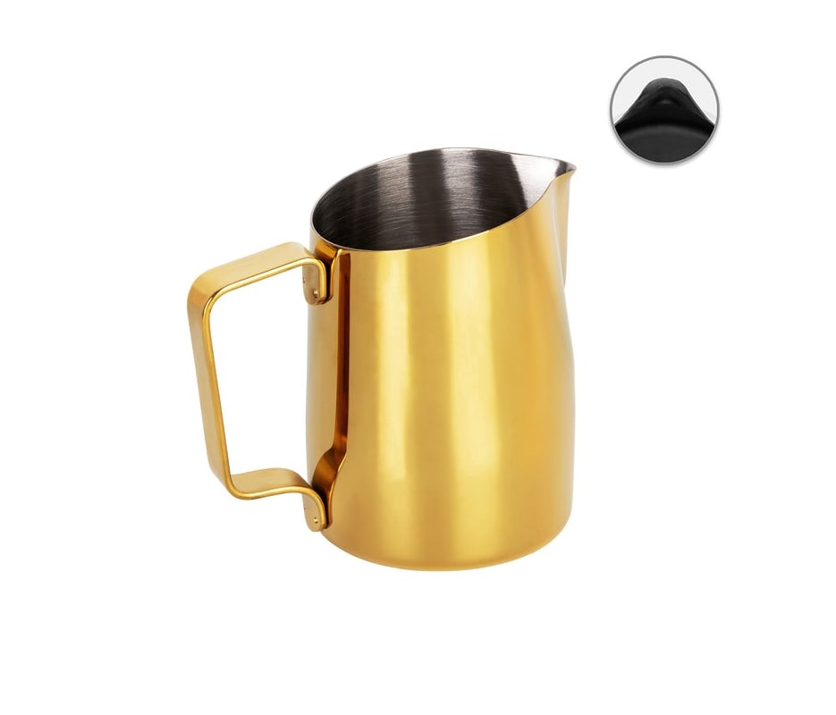 Leiteira WPM #06 Bico Redondo Dourado 450ml
