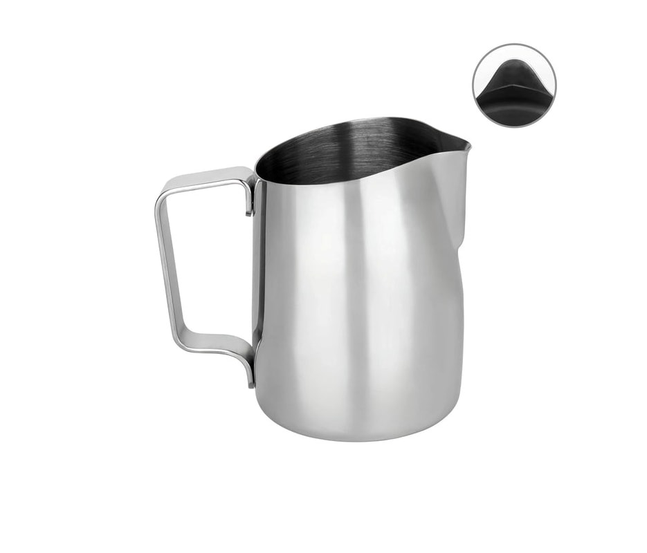 Leiteira WPM #06 Bico Redondo Inox Escovado 450ml