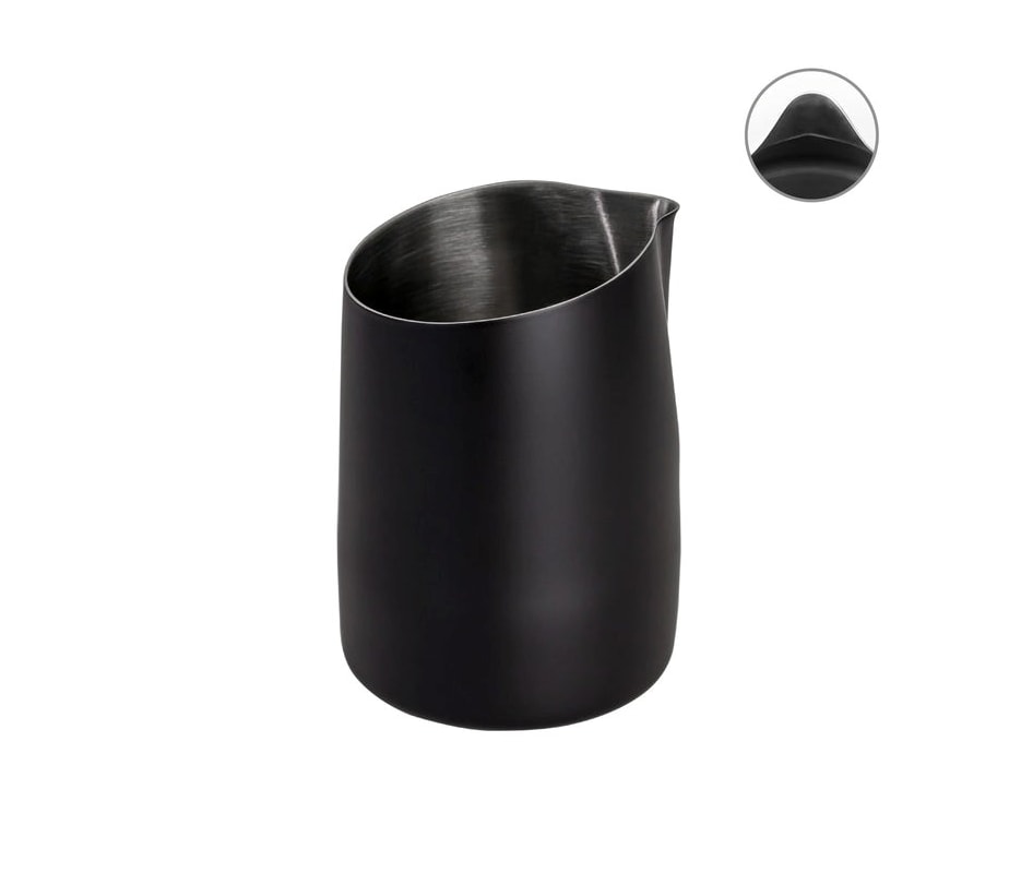 Leiteira WPM #06 Bico Redondo Preto S/ Alça S/ Capa 450ml
