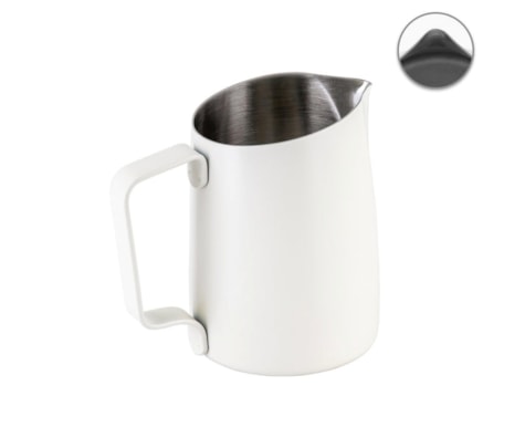 Leiteira WPM #07 Bico Afiado Branco Fosco 450ml