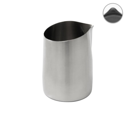 Leiteira WPM #07 Bico Afiado Inox Escovado S/ Alça 450ml