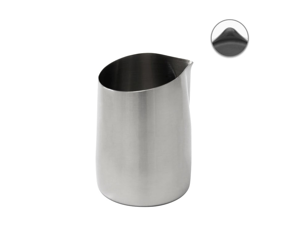 Leiteira WPM #07 Bico Afiado Inox Escovado S/ Alça 450ml
