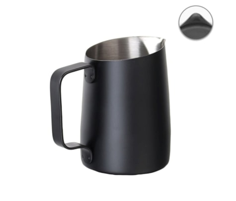 Leiteira WPM #07 Bico Afiado Preto 450ml