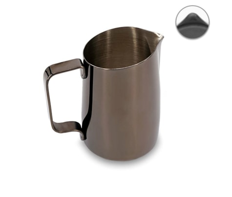 Leiteira WPM #07 Bico Afiado Preto Titânio 450ml
