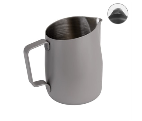 Leiteira WPM #09 Larga Bico Redondo Cinza 650ml