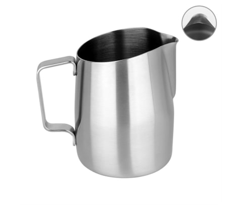 Leiteira WPM #09 Larga Bico Redondo Inox Escovado 650ml