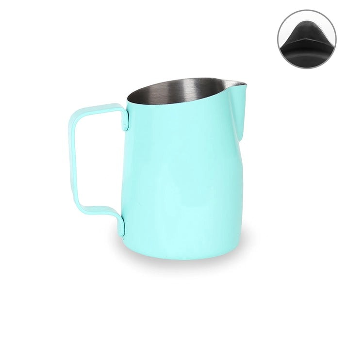 Milk Pitcher WPM #06 Round Azul Inverno 450ml - Pasquali Máquinas