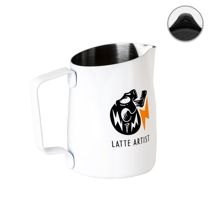 Milk Pitcher WPM #06 Round Branco Ed.Latte Art com Alma 450ml