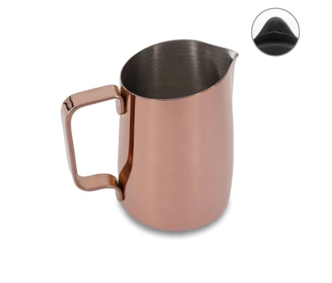 Milk Pitcher WPM #06 Round Rose Dourado  450ml