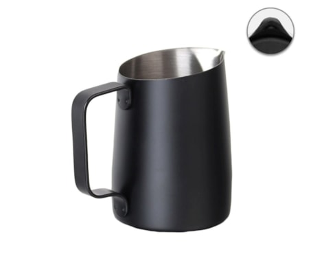 Milk Pitcher WPM #21 Tapered Preto 500ml