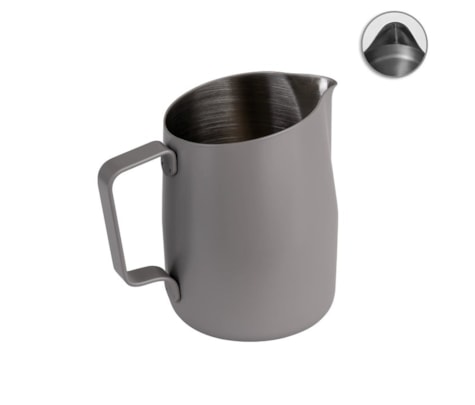 Milk Pitcher WPM #22 Round Slow Pour Cinza 450ml