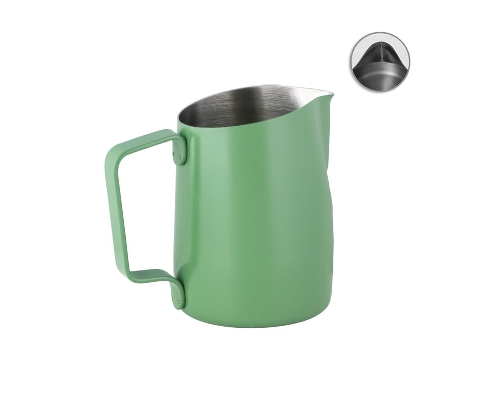 Milk Pitcher WPM #22 Round Slow Pour Verde Fosco 450ml