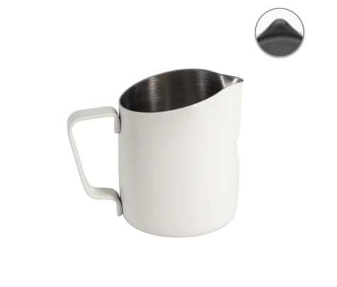 Milk Pitcher WPM #27 Sharp Branco Fosco 300ml
