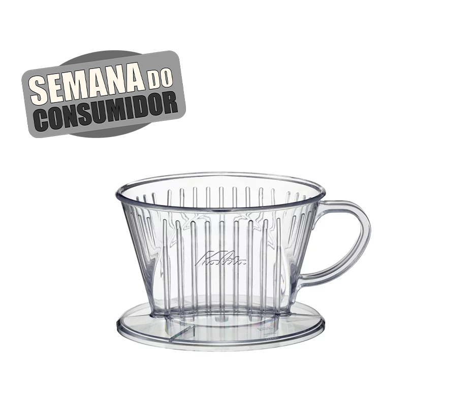 Porta Filtro de Plástico Transparente Kalita 101 D 04001