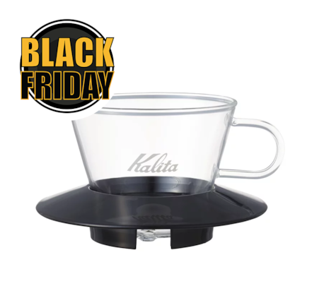 Porta Filtro de Vidro Kalita Wave 155 Preto 05045 Porta Filtro de Vidro Kalita Wave 155 Preto 05045