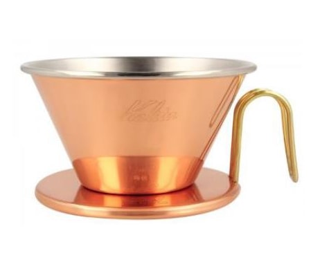 Porta Filtro Kalita Wave Tsubame WDC 185 Cobre  05099 Porta Filtro Kalita Wave Tsubame WDC 185 Cobre  05099