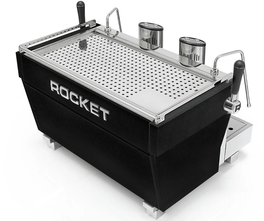 Rocket RE Doppia 2 Grupos Black - Pasquali Máquinas