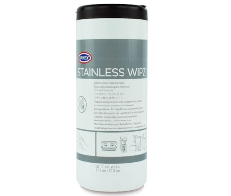 Stainless Wipz Urnex Toalhetes de limpeza de aço inoxidável 13-SSW-UX030 Stainless Wipz Urnex Toalhetes de limpeza de aço inoxidável 13-SSW-UX030